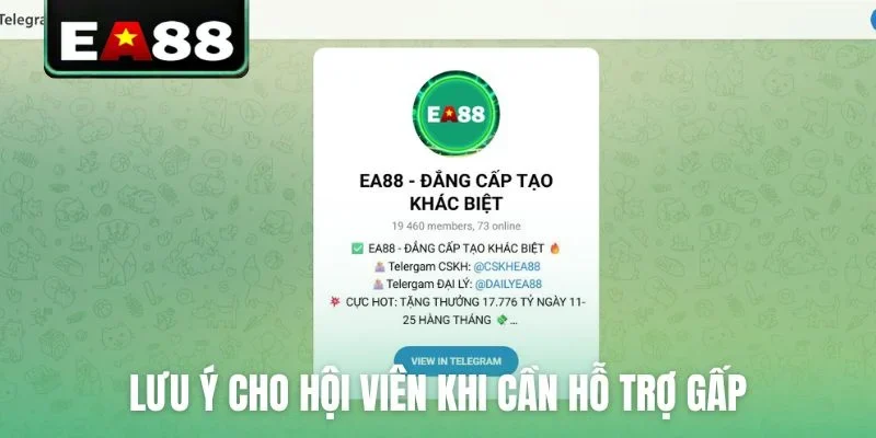 Lưu ý cho hội viên khi cần hỗ trợ gấp