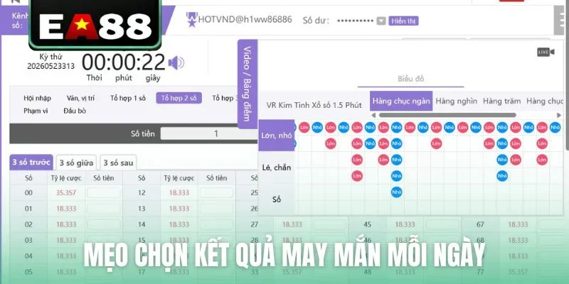 Mẹo chọn kết quả may mắn mỗi ngày